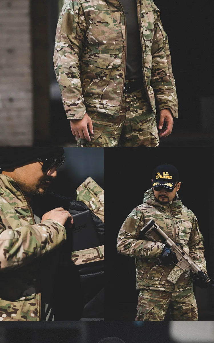 Veste M65 Tactique Chauffante pour Homme – Hiver, Coupe-Vent, Imperméable, Camouflage - BLACKBEARD OUTDOOR INDUSTRIES