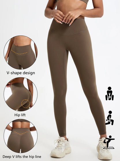Legging Sport Femme Taille Haute – Gainant, Séchage Rapide, Yoga & Running