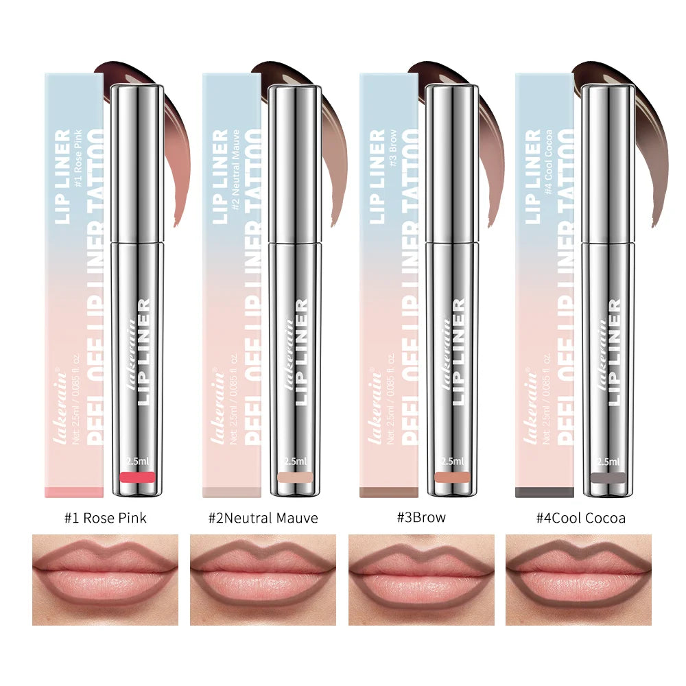 Waterproof Lip Liner Peel Off Tattoo Lipgloss Waterproof Long Lasting Matte Lip Tint Brown Contour Tear-off Lips Stain Cosmetic BLACKBEARD OUTDOOR INDUSTRIES