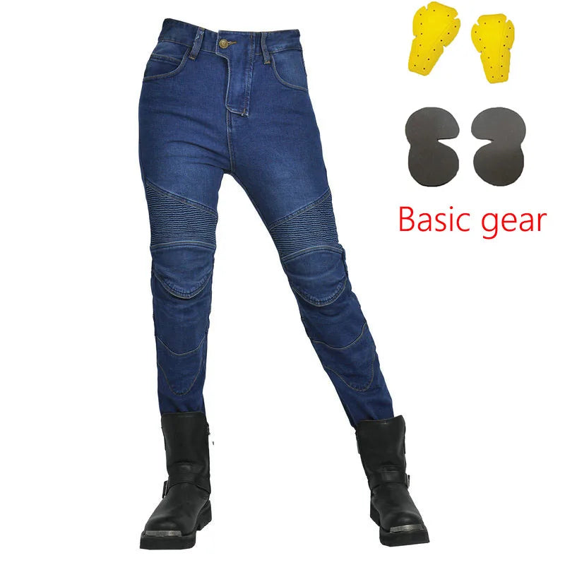 Jean moto tactique femme discret, police en civil