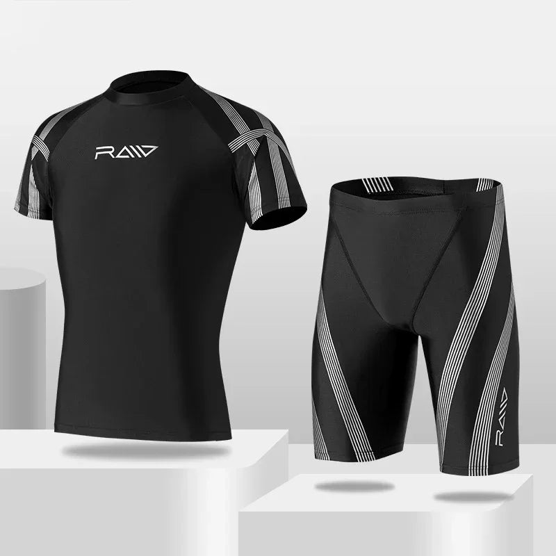 ensemble de mailliot de bain homme rash guards split type Ma boutique
