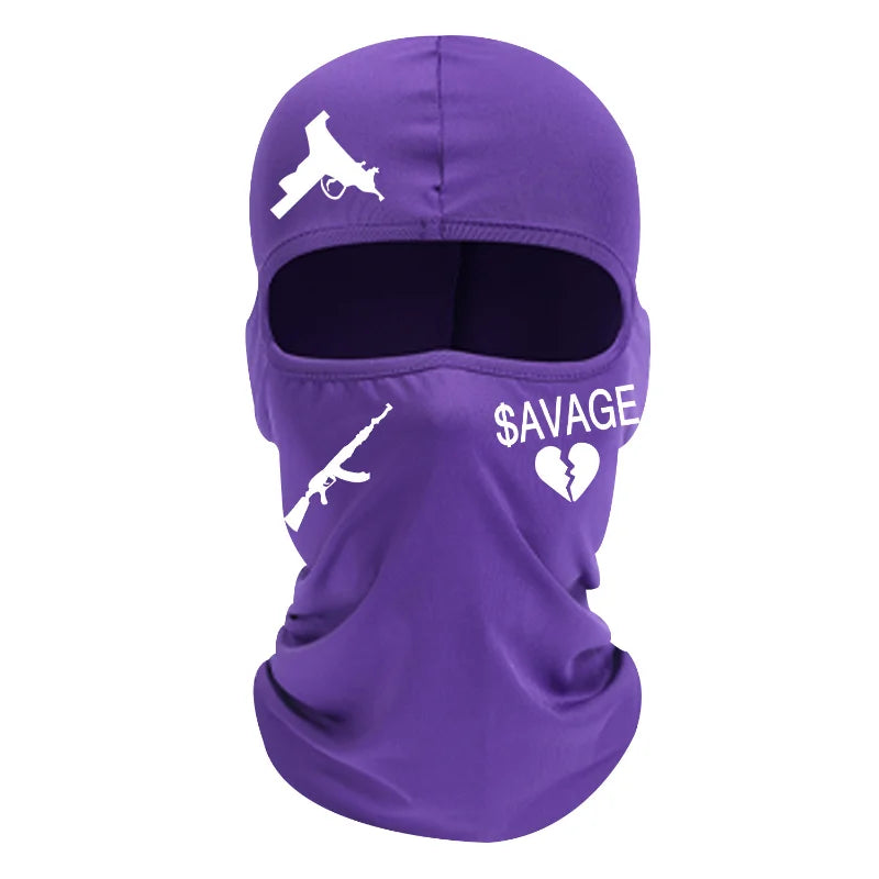 Cagoule balaclava à motifs urbains streetwear