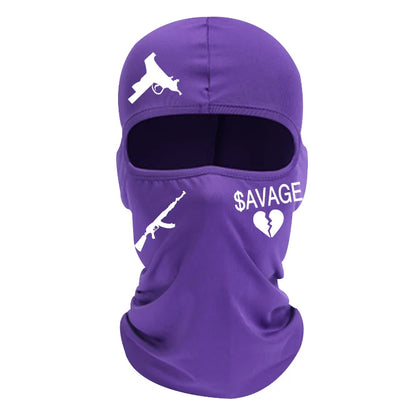 Cagoule balaclava à motifs urbains streetwear