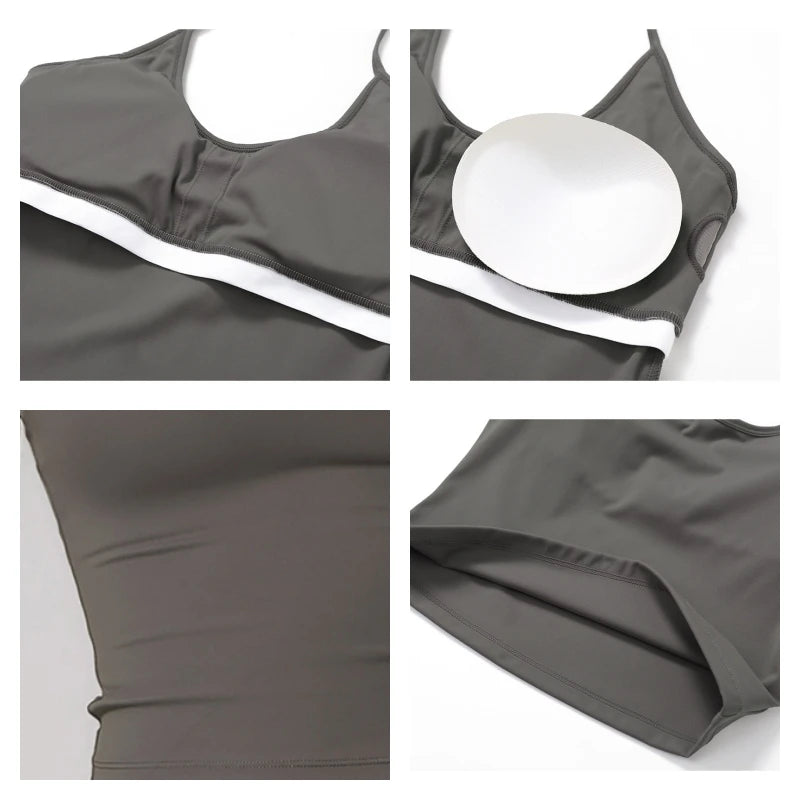 Débardeur Sport Femme Hearuisavy – Yoga Running Gym Séchage Rapide Maintien
