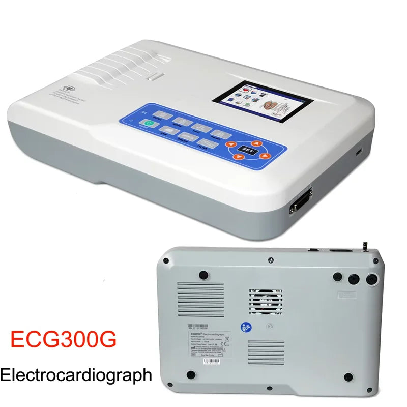 CONTEC ECG300G – Électrocardiographe Numérique 12 Dérivations avec Logiciel PC