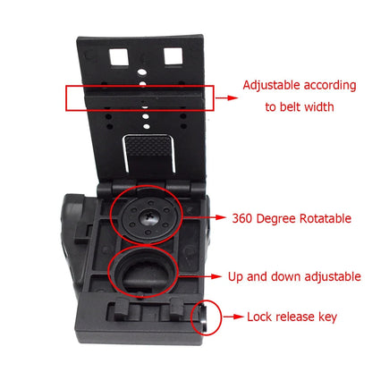 Étui Tactique pour Menottes avec Support Rotatif à 360° – Housse de Ceinture pour Menottes, Accessoire de Chasse et d'Équipement Tactique BLACKBEARD OUTDOOR INDUSTRIES