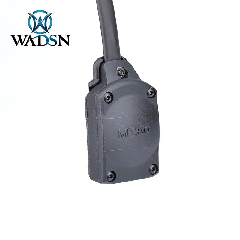 WADSN MH180-V Oreillette Conduction Osseuse Tactique – PTT Kenwood, Airsoft, Talkie-Walkie