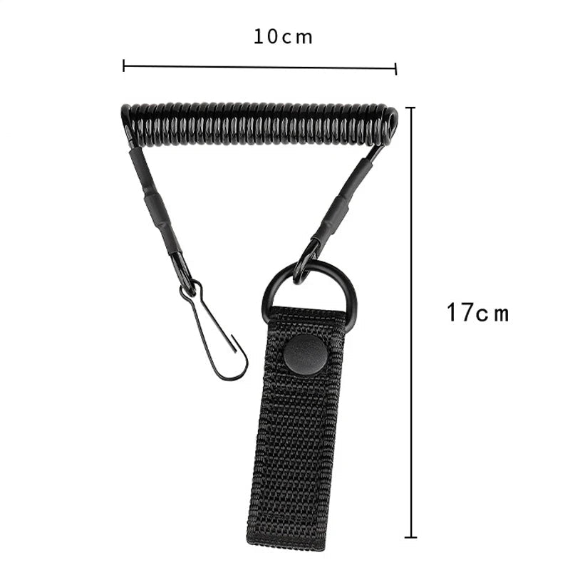 Dragonne Tactique Anti-perte Élastique - Protection Anti-vol, Anti-coupure, avec Mousqueton pour Armes de Poing et Accessoires BLACKBEARD OUTDOOR INDUSTRIES