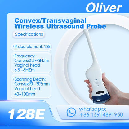 Échographe Portable WiFi 3-en-1 – Sonde Linéaire, Convexe & Transvaginale avec Étui