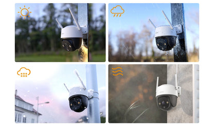 Caméra Extérieure Wi-Fi IMOU Cruiser SE+ – 4MP – Vision Nocturne Couleur – Détection Humaine IA – Zoom x8 – 360° – Étanche IP66 Ma boutique