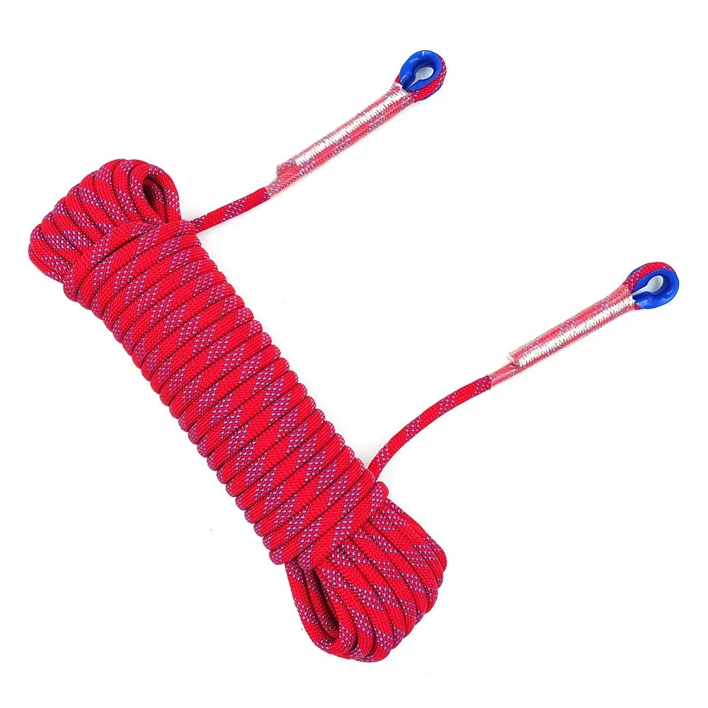 8mm Safety Life Rope Climbing Rope Static Rock Mountaineering Rope Outdoor Survival Fire Escape Car Rescue 10m 20m 30m 40m - BLACKBEARD OUTDOOR INDUSTRIES