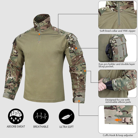 Chemise Tactique KRYDEX Combat G3 avec Coudières Intégrées - BLACKBEARD OUTDOOR INDUSTRIES