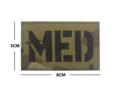 MEDIC Embroidered Patch IR Reflective Glow in Dark Tactical Military Patches Medical MED EMT PARAMEDIC Emblem PVC Rubber Badges - BLACKBEARD OUTDOOR INDUSTRIES