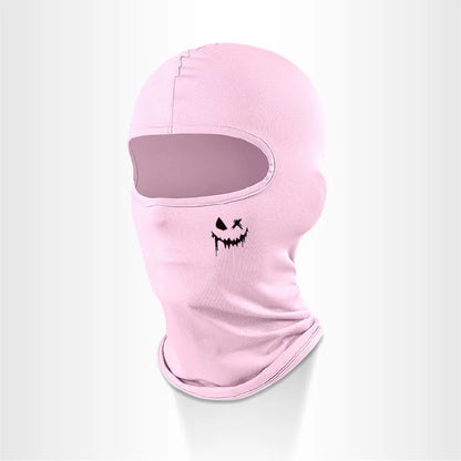 Cagoule visage souriant coupe-vent pour cyclisme et outdoor