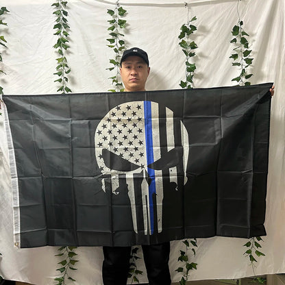 Drapeau Punisher - Taille 90x150 cm BLACKBEARD OUTDOOR INDUSTRIES