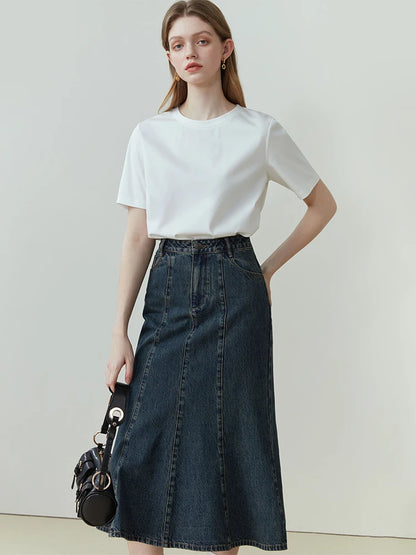 T-shirt Femme 100% Coton FSLE | Col Rond | Manches Courtes | Blanc ou Noir | Été & Printemps - BLACKBEARD OUTDOOR INDUSTRIES