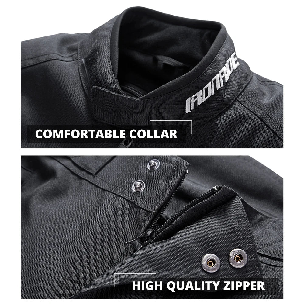 Motorcycle Jacket Waterproof Motorcross Jacket Pants Moto Jacket Windproof Riding Motorbike Clothes With Protective Gear M-3XL BLACKBEARD OUTDOOR INDUSTRIES