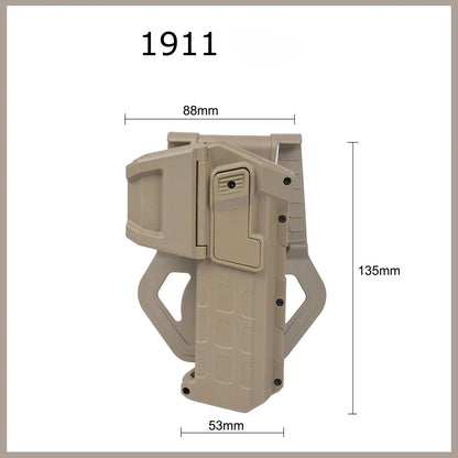 Holster pistolet tactique droitier Glock 17/19, P320 et 1911