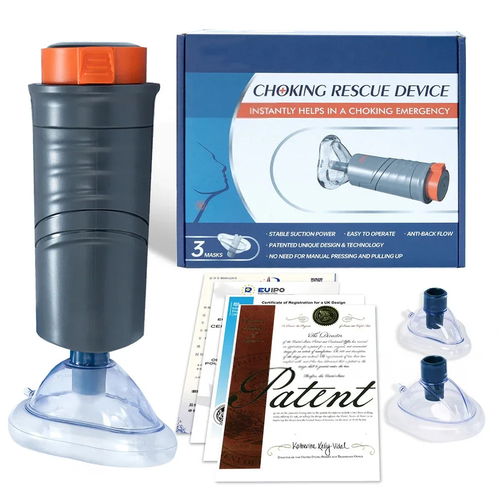 Dispositif Anti-Étouffement Portable – Kit de Secours Heimlich pour Adultes & Enfants | CPR d'Urgence Maison & Voiture - BLACKBEARD OUTDOOR INDUSTRIES