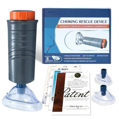 Dispositif Anti-Étouffement Portable – Kit de Secours Heimlich pour Adultes & Enfants | CPR d'Urgence Maison & Voiture - BLACKBEARD OUTDOOR INDUSTRIES