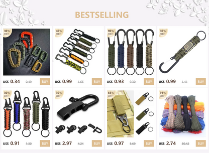 Bracelet Paracorde Tactique 7 Brins – Mode Homme – Corde de Parachute 4 mm – Survie & Urgence – Camping & Randonnée - BLACKBEARD OUTDOOR INDUSTRIES