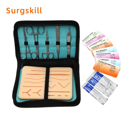 Kit de Pratique de Suture Chirurgicale pour Formation Médicale – Tapis de Suture avec Ensemble d'Outils - BLACKBEARD OUTDOOR INDUSTRIES
