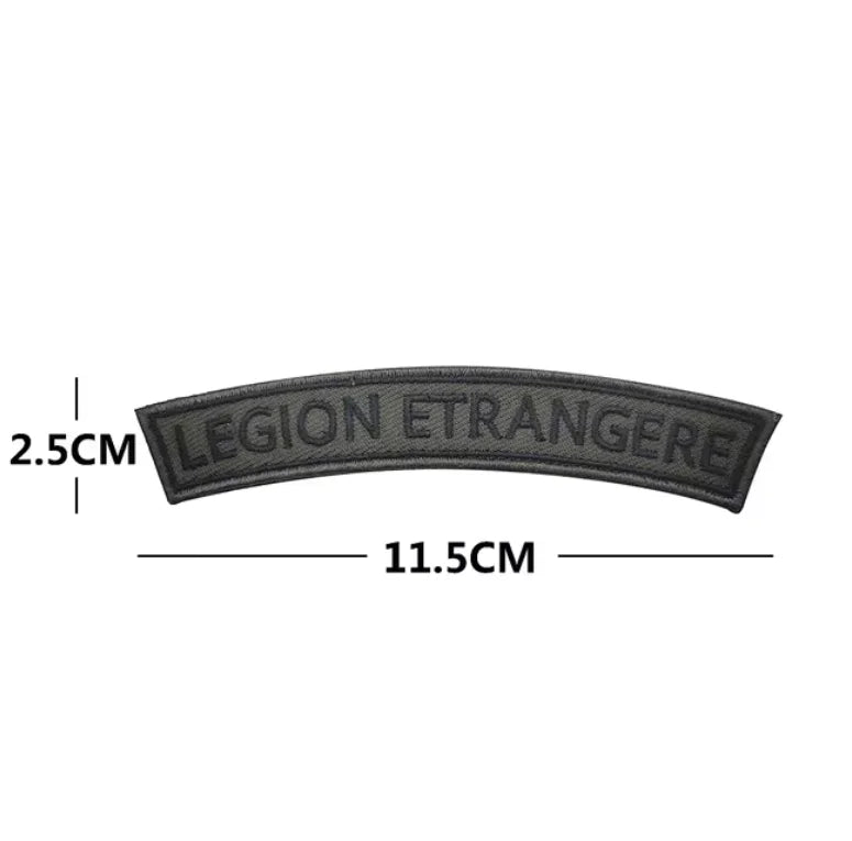 Patch Brodé Légion Étrangère France IR – Hook & Loop | Brassard, Sac à Dos & Uniforme