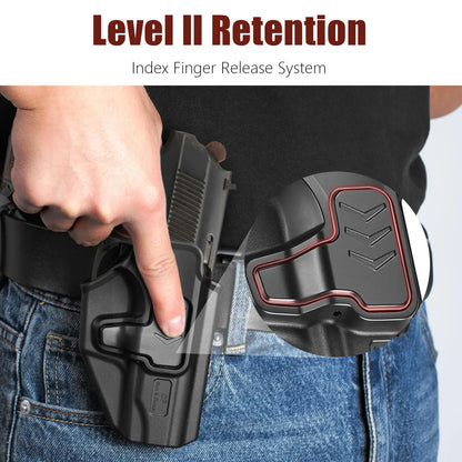 Holster OWB Makarov PM – Rétention Level II, Paddle 360°, Compatible Point Rouge & Canon Filетé | Ceintures 1,5″–2,25″ | Droitier - BLACKBEARD OUTDOOR INDUSTRIES