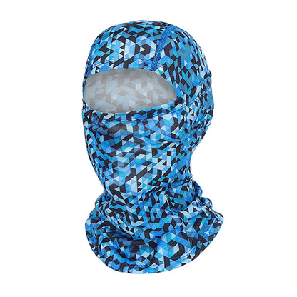 Cagoule anti-UV vélo et moto, masque visage et cou