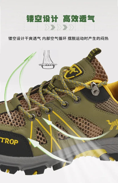 Chaussures de Randonnée Homme - Respirantes en Mesh, Légères et Résistantes - Chaussures de Sport pour Randonnée, Chasse et Activités Tactiques - BLACKBEARD OUTDOOR INDUSTRIES