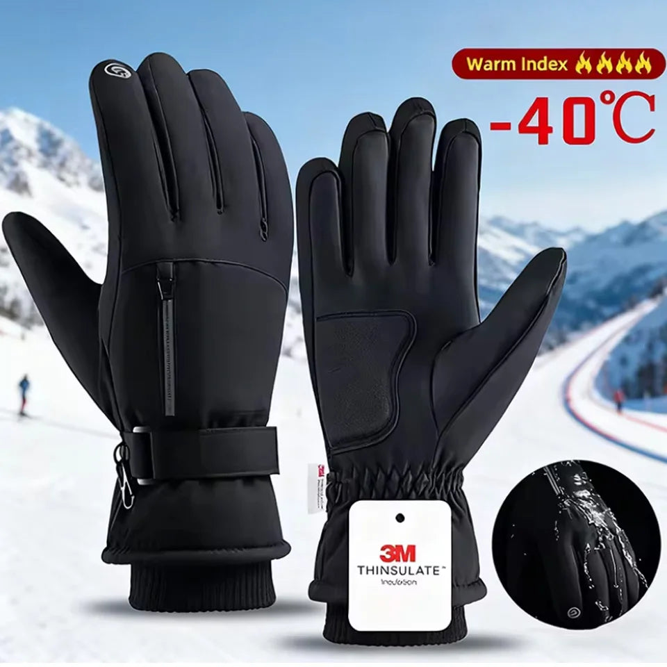 Gants Hiver Chauds GTUBIKE – Vélo Ski Randonnée Tactile Imperméable