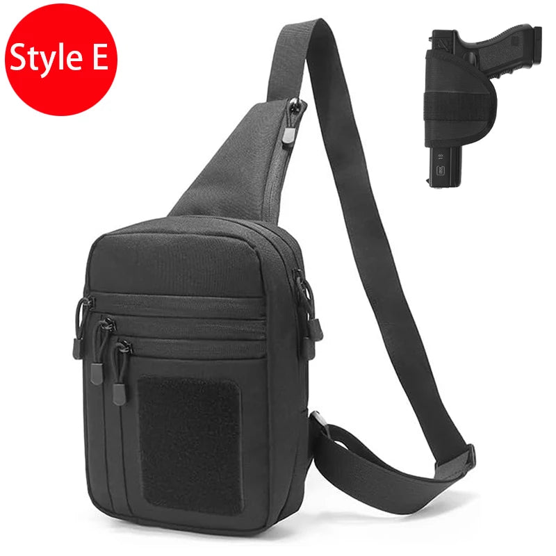 Sacoche holster discrète bandoulière en nylon 1000D