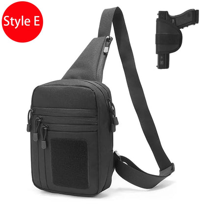 Sacoche holster discrète bandoulière en nylon 1000D