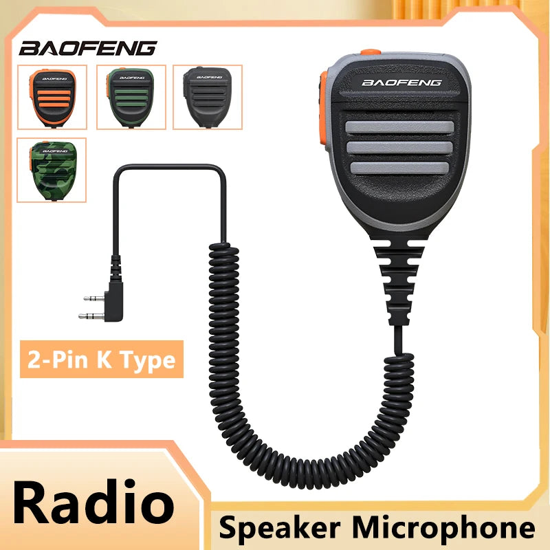 Baofeng BF-780 PTT Microphone à Distance pour Radio Walkie Talkie – Résistant à l'Eau pour Modèles UV-25L, M-5R, Quansheng UV-K5, UV-K6 et plus - BLACKBEARD OUTDOOR INDUSTRIES