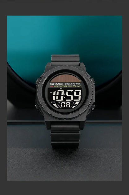 Montre Digitale SKMEI 2358 – Énergie Solaire – Étanche 5ATM – Homme & Femme - BLACKBEARD OUTDOOR INDUSTRIES