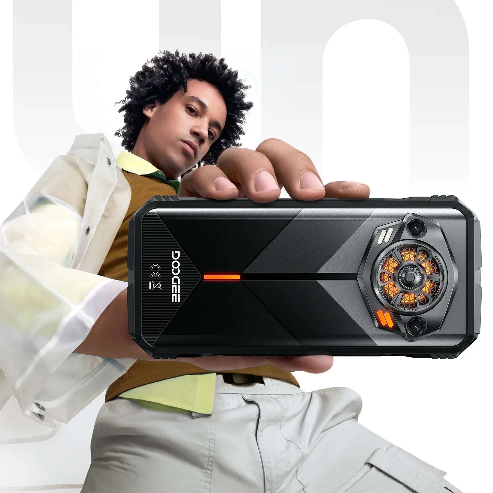 DOOGEE S Punk Rugged Smartphone 6.58" FHD+ Display | 10800mAh Battery | 16GB RAM (6+10) + 256GB ROM | Android 14 | 50MP Camera | LED Light Effects - BLACKBEARD OUTDOOR INDUSTRIES