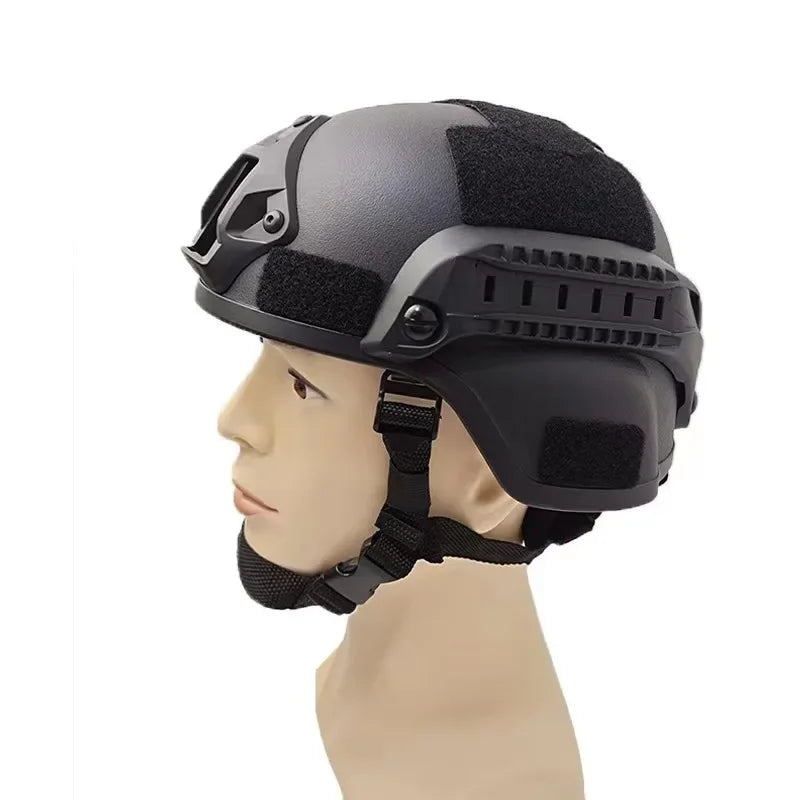 Casque Tactique MICH avec Rails Quick Release – Protection Tête ABS Airsoft Combat Outdoor - BLACKBEARD OUTDOOR INDUSTRIES