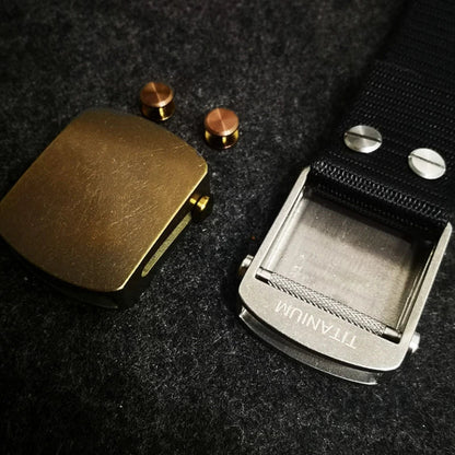 Ceinture Tactique en Nylon avec Boucle Automatique en Titane Pur (35/38 mm) Ma boutique