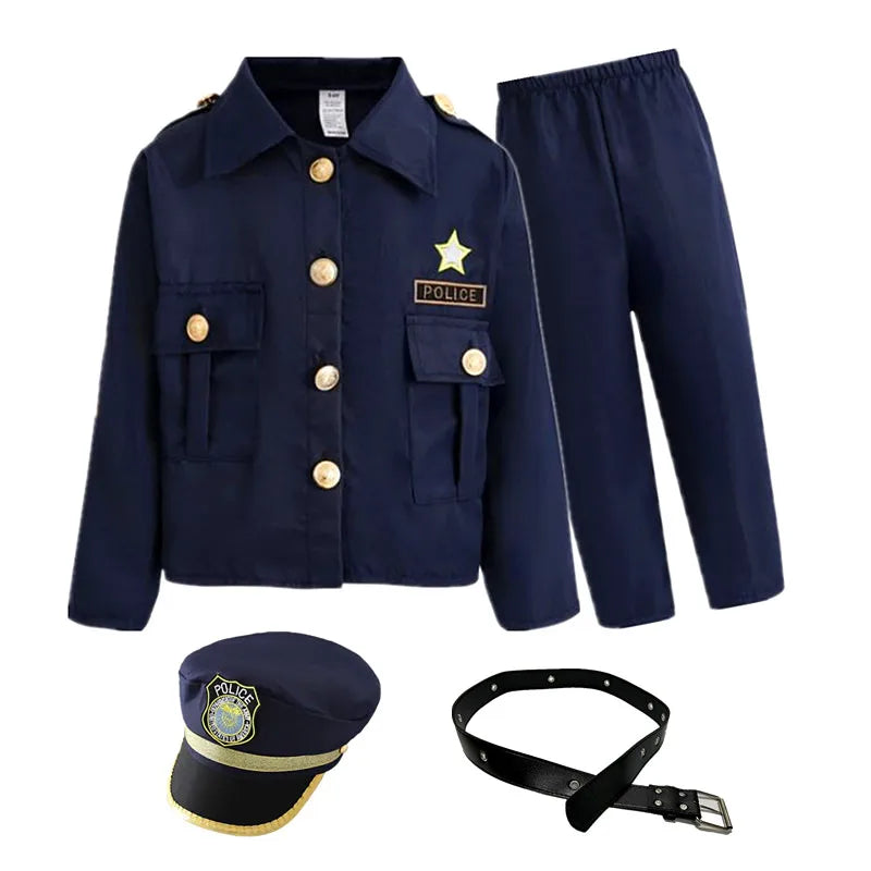 Kit Costume Policier Enfant Complet – Veste, Pantalon, Casquette & Accessoires - BLACKBEARD OUTDOOR INDUSTRIES