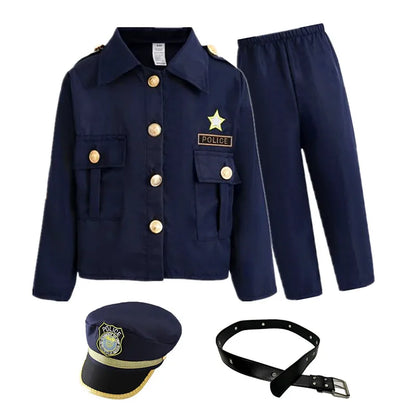 Kit Costume Policier Enfant Complet – Veste, Pantalon, Casquette & Accessoires - BLACKBEARD OUTDOOR INDUSTRIES