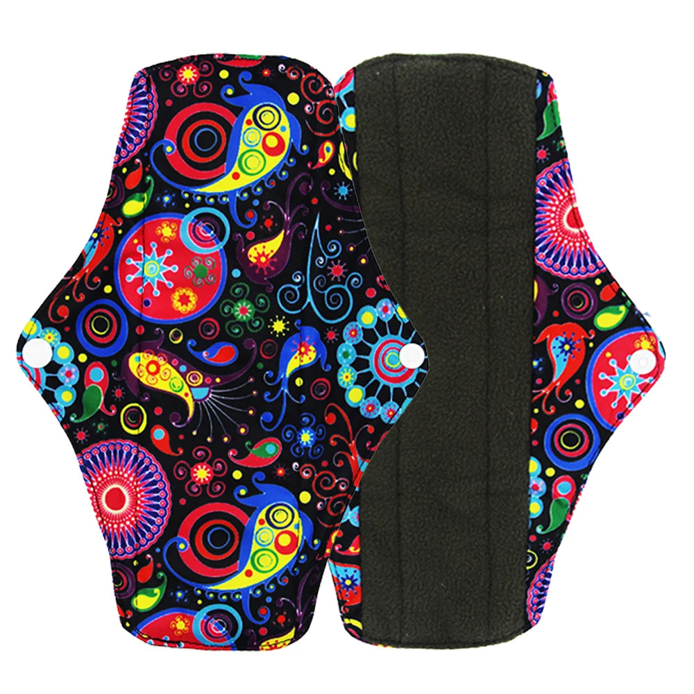 VEJYO – Lot de 5 Serviettes Hygiéniques Lavables en Charbon de Bambou Réutilisables Ma boutique