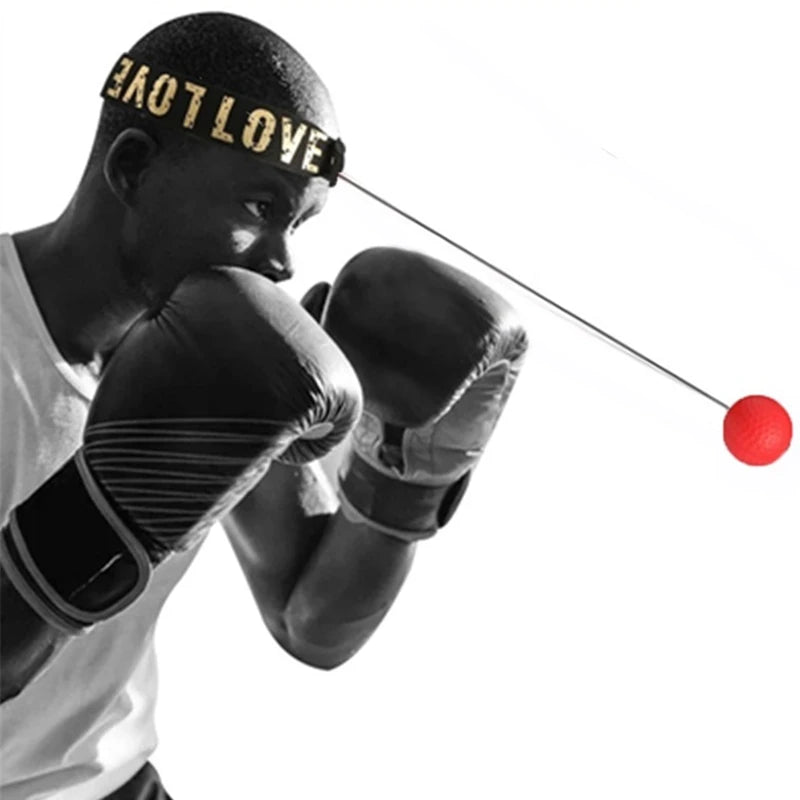 Speed Ball Boxe avec Bandeau Frontal – Entraînement Réflexes, Muay Thai, Sanda, MMA | Corde 90 cm | 4 Coloris - BLACKBEARD OUTDOOR INDUSTRIES
