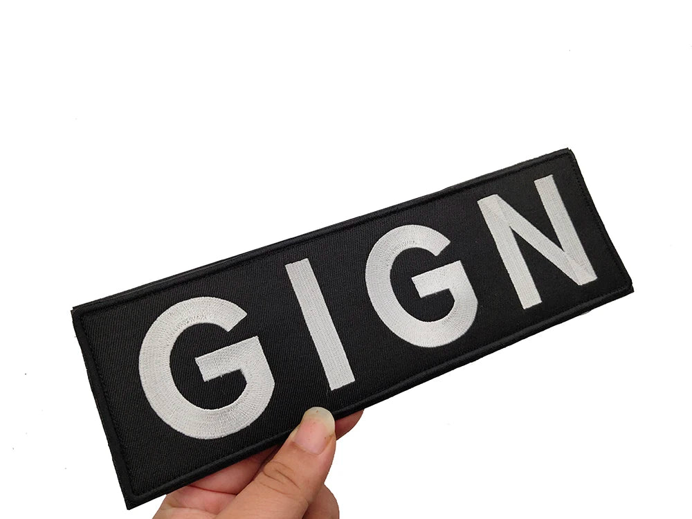 Patch Brodé BIG GIGN RAID BRI – Écusson Tactique France Hook & Loop - BLACKBEARD OUTDOOR INDUSTRIES