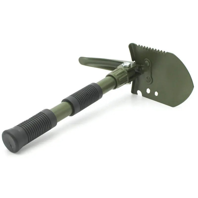 Pelle multifonction pliable en acier carbone – double poignée, outil de survie pour camping et randonnées - BLACKBEARD OUTDOOR INDUSTRIES