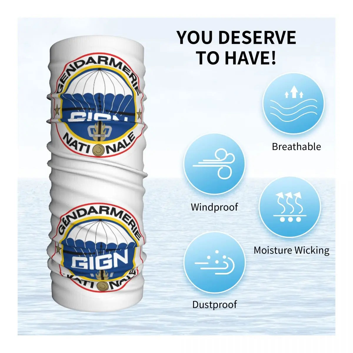 Tour de Cou Gendarmerie GIGN – Bandana d’Hiver avec Protection UV pour Hommes et Femmes | Écharpe Multifonctionnelle pour Ski, Outdoor et Usage Quotidien - BLACKBEARD OUTDOOR INDUSTRIES