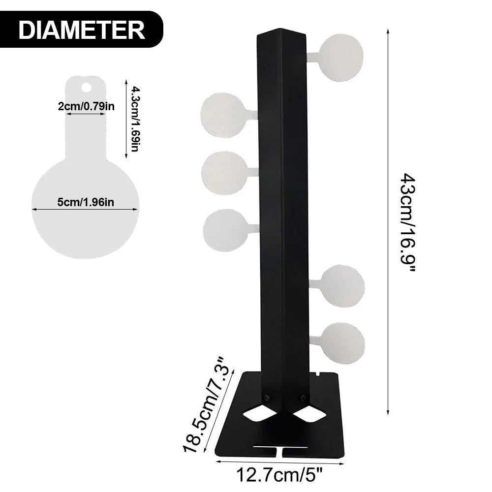 CIBLE MÉTAL RÉACTIVE LUXE – SYSTÈME SWING ET ROTATION AUTOMATIQUE POUR TIR SPORTIF Ma boutique