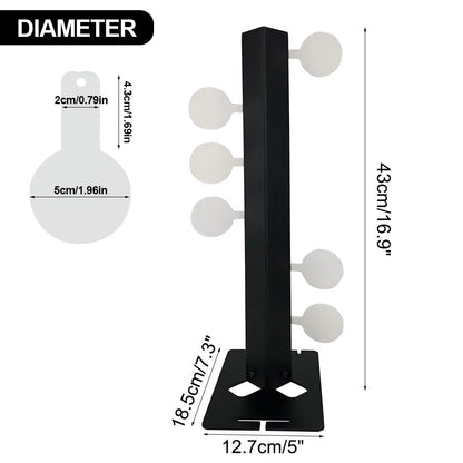 CIBLE MÉTAL RÉACTIVE LUXE – SYSTÈME SWING ET ROTATION AUTOMATIQUE POUR TIR SPORTIF Ma boutique