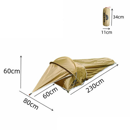 Tente Tunnel Ultralight 1 Personne – Imperméable PU3000/4000, Camping & Randonnée