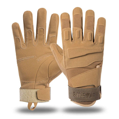 Gants Tactiques Plein Doigt Antidérapants — Airsoft Paintball Moto Vélo Noir Sable Vert - BLACKBEARD OUTDOOR INDUSTRIES