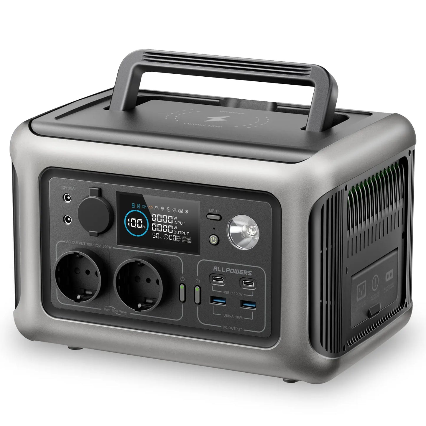 ALLPOWERS R600 Station d'Énergie Portable 299Wh Batterie LiFePO4 avec Sorties AC 600W pour Activités Extérieures - BLACKBEARD OUTDOOR INDUSTRIES